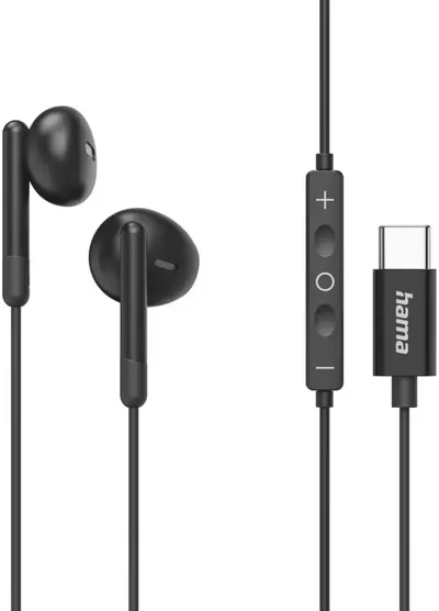 Căști cu microfon Hama – Classy, USB-C, negre