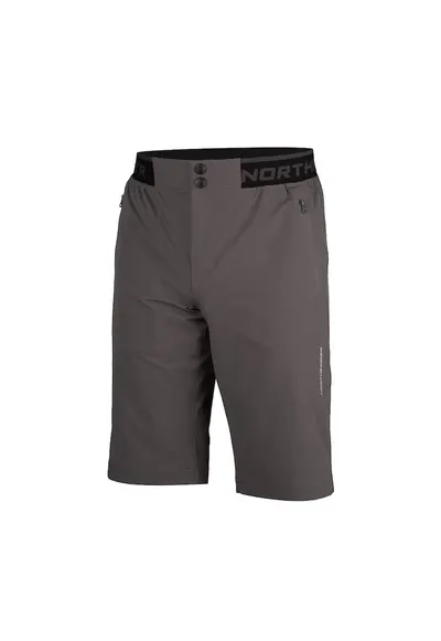 Pantaloni scurti cu talie elastica pentru barbati Roberto - Gri inchis