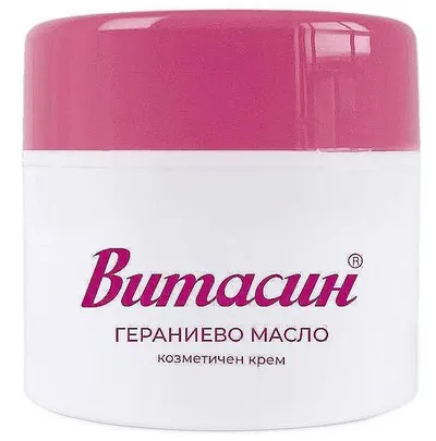 Vitassin Cremă calmantă și hidratantă cu ulei de geraniu, 50 ml