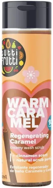Farmona Tutti Frutti Exfoliant pentru corp de duș regenerant, Caramel și scorțișoară, 200 ml