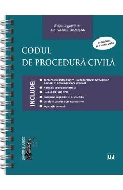 Codul de procedura civila Act.1 iunie 2024 Ed. Spiralata