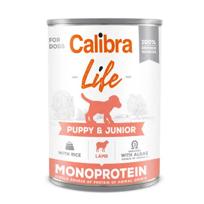 Calibra Dog Life can Puppy&Junior Lamb&Rice 400 g