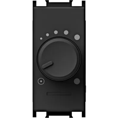 Insert dimmer cu buton rotativ, RLC 0-60W, 1M, negru