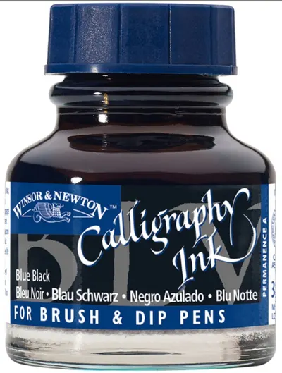 Cerneală de caligrafie Winsor & Newton - Sepia, 30 ml