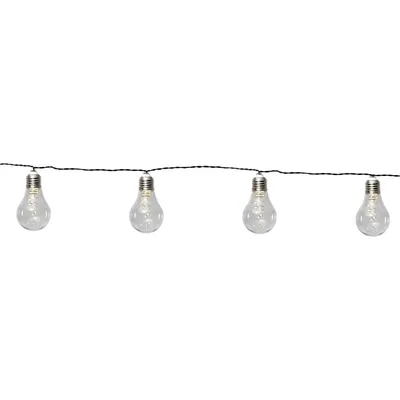 Șirag luminos solar LED pentru exterior Star Trading Glow, alb, lungime 1,9 m