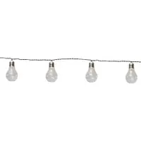 Șirag luminos solar LED pentru exterior Star Trading Glow, alb, lungime 1,9 m