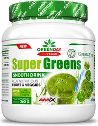 GreenDay Super Greens Smooth Drink, măr, 360 g, Amix