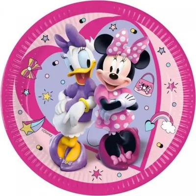 Farfurii petrecere minnie mouse junior 23 cm Procos PR93830