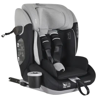 Scaun auto Cangaroo - Force, i-Size, IsoFix , 76-150 cm, gri