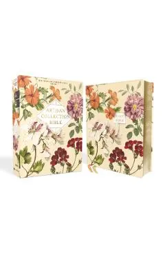 Nasb, Artisan Collection Bible, Leathersoft, Almond Floral, Red Letter Edition, 1995 Text, Comfort Print