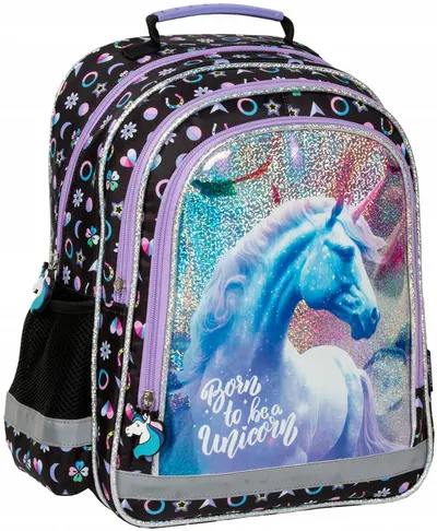 Ghiozdan școlar Derform Unicorn 15 - Cu 2 compartimente