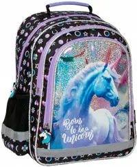 Ghiozdan școlar Derform Unicorn 15 - Cu 2 compartimente