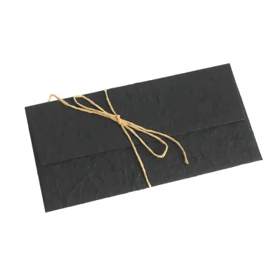 Plic elegant negru cu snur