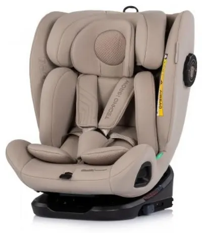 Scaun auto Chipolino - Techno Igrow, 360°, cu IsoFix, i-Size, latte
