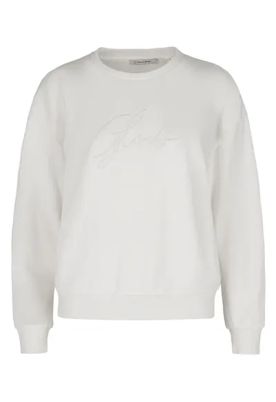 Bluza de trening cu inscriptie brodata pe piept - Regular Fit - B-Glow - crem - Crem