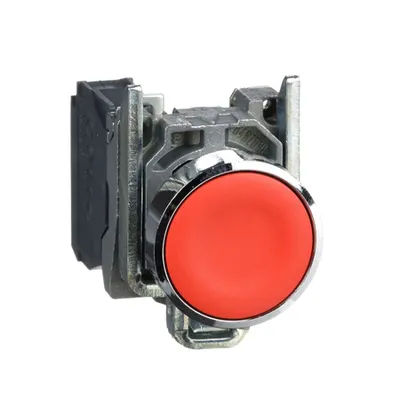 Lampa pilot complet rosie Ø22 lentile netede cu LED integral 24V