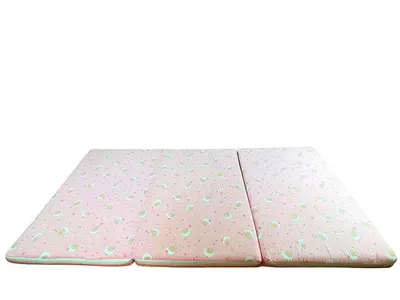 Saltea pliabila din spuma poliuretanica 120x60x4.5 cm Cat on Moon Roz