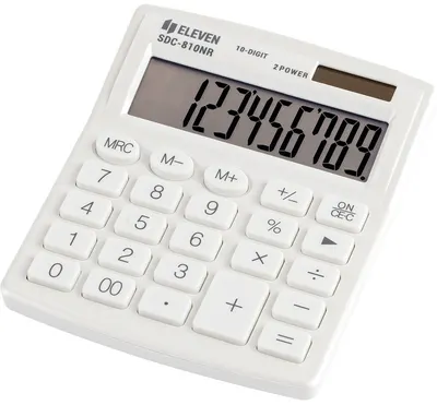 Calculator Eleven - SDC-810NRWHE, 10 cifre, alb