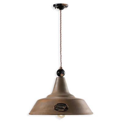 Sospensione Anticata D.45 / Pendant D.45 Retro Grunge Finish Vin - Vintage Nero C1601