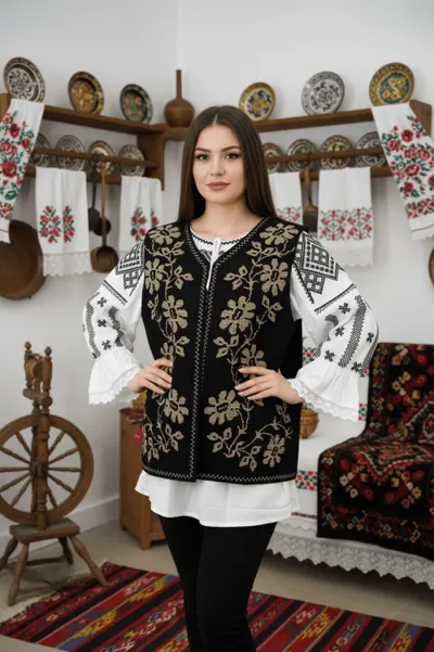 Costum Popular cu broderie traditionala Sidonia 4