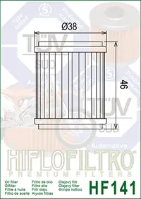Filtru Ulei HF141 Hiflofiltro TM Racing Yamaha