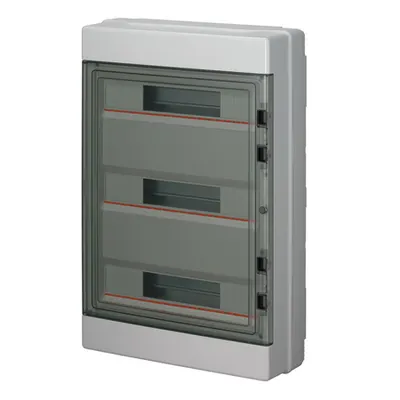 Ec620 Surface Mount. Enclosure 54 Mod. (3x18) Ip65