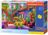 Puzzle Castorland din 200 piese - Papagalii în Paradis