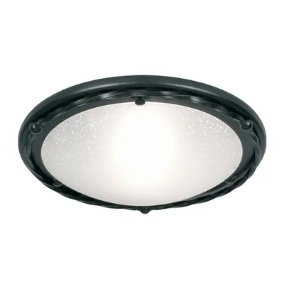 Corp de iluminat decorativ pentru exterior, Pembroke 1 Light Flush Light Style B – Black