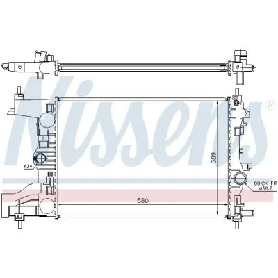 Radiator, racire motor NISSENS 630726