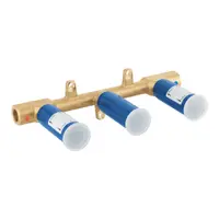 Corp incastrat Grohe 29025002, 1/2 inch, pentru baterie lavoar cu 3 gauri, montare pe perete, adancime montaj 43-85 mm, cu mason de etansare