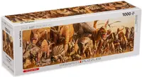 Puzzle panoramic Eurographics din 1000 de piese - Dinozauri, Haruo Takino