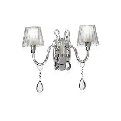 aplica Terry, 2 becuri, dulie E14, L:510 mm, H:330 mm, Transparent