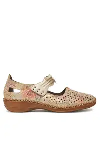 Pantofi dama - 41399-92 - casual - piele naturala - bej