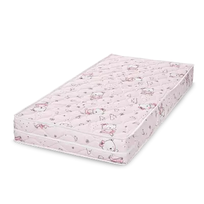Saltea pentru patut Relax Pink Ballerina Bear din spuma elastica 140x70x12 cm