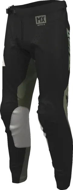 Pantaloni atv cross Thor Launchmode Bleach, culoare negru verde army, marime 28