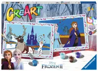 Set de vopsea după număr Ravensburger CreArt - Frozen II