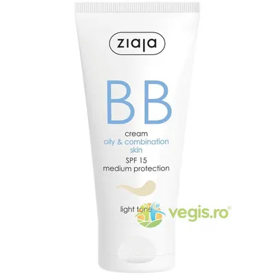 BB Cream Pentru Ten Gras Si Mixt SPF 15 - Light 50ml