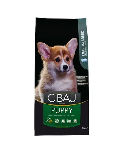 CIBAU Medium Puppy 12+2 kg hrana catei si femele gestante rasa medie