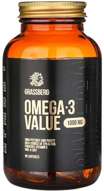 Omega-3 Value, 1000 mg, 90 capsule, Grassberg