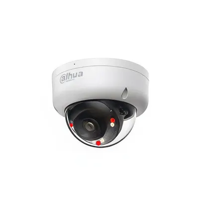 Camera supraveghere IP Dome cu iluminare duala Dahua IPC-HDBW1639E1-A-IL, 6 MP, 2.8 mm, IR 30 m, microfon, PoE
