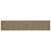 vidaXL Covor de zonă Natural și Negru 60 x 400 cm Iută