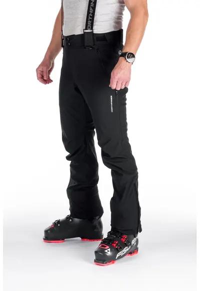 Pantaloni schi softshell 10K/5K barbati Ted - Negru