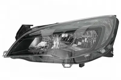 Far stanga (2 H7, reglaj electric, cu motoras, cu lumini de zi, fundal negru) OPEL ASTRA 2009-2012