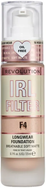 Makeup Revolution Fond de ten de lungă durată IRL Filter, F4, 23 ml