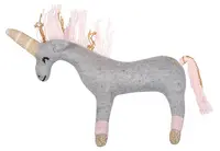Jucarie zornaitoare - Unicorn din tricot bumbac