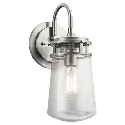 Aplica Lyndon 1 Light Medium Wall Lantern – Brushed Aluminum