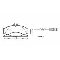 Set placute frana, frana disc ROADHOUSE 2614.12