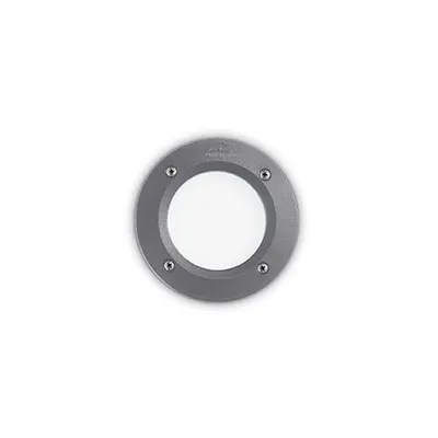 Spot in pardoseala Leti rotund, 1 LED, dulie GX53, D:134 mm, H:80 mm, Gri