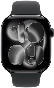 Smartwatch Apple - Watch S11 GPS, 42 mm, M/L, Jet Black Aluminium/Black
