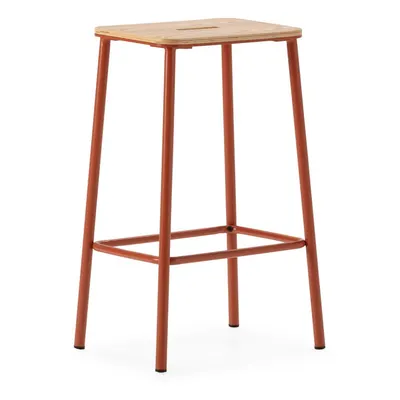 Set de scaune de bar cărămiziu 2 buc. (înălțime șezut 65 cm) Abba – Marckeric